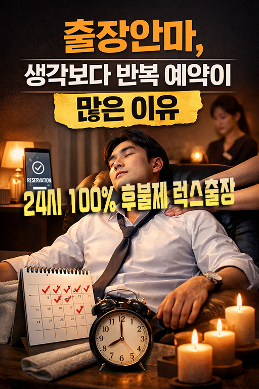 생각보다 출장안마 반복 예약이 많은 이유